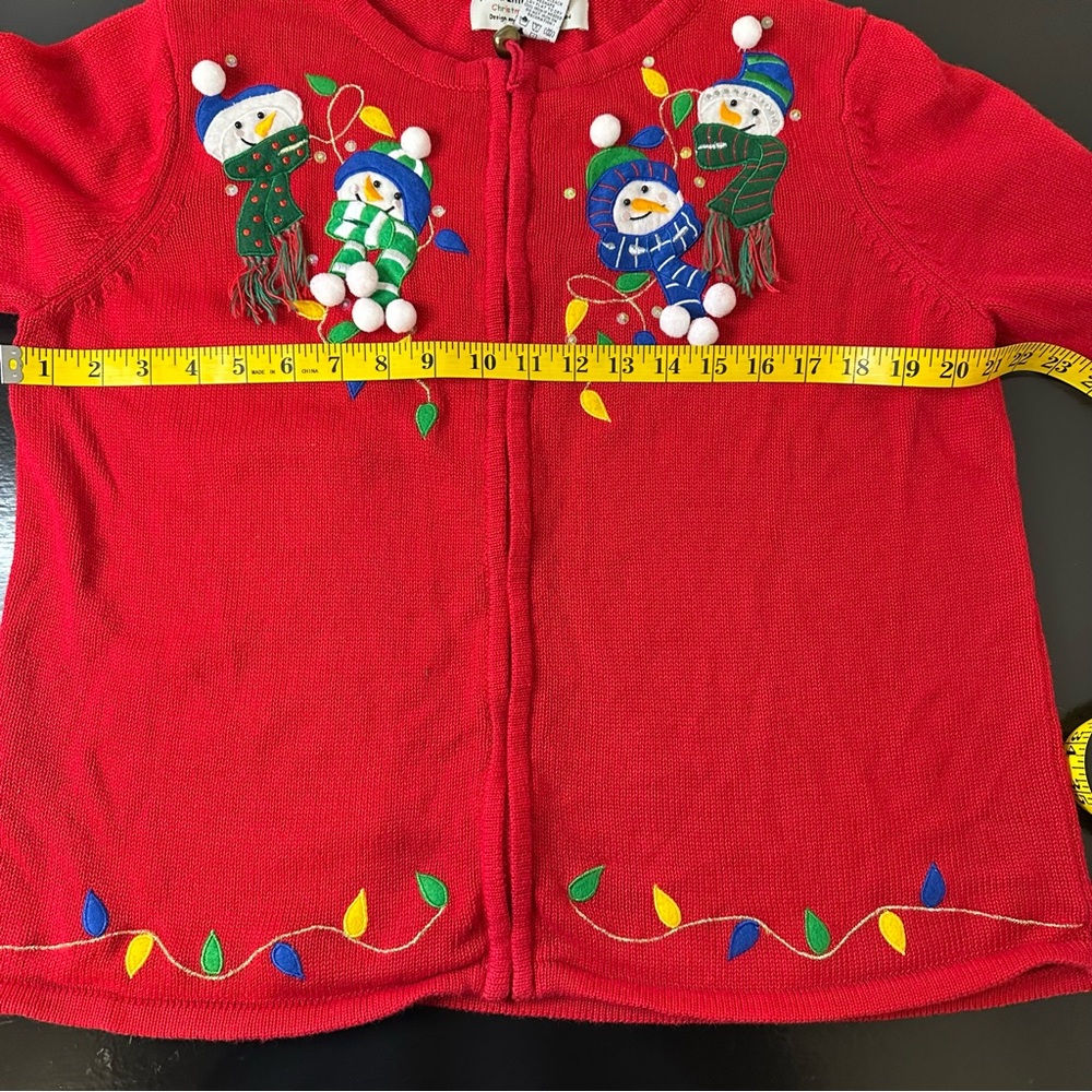 Holiday Snowman Red Sweater - Picture 10 of 10